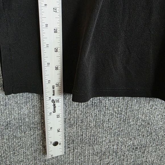 EILEEN FISHER 100% Silk Tunic Top Black Relaxed Lagenlook Luxury Minimalist Sz M - Picture 6 of 9